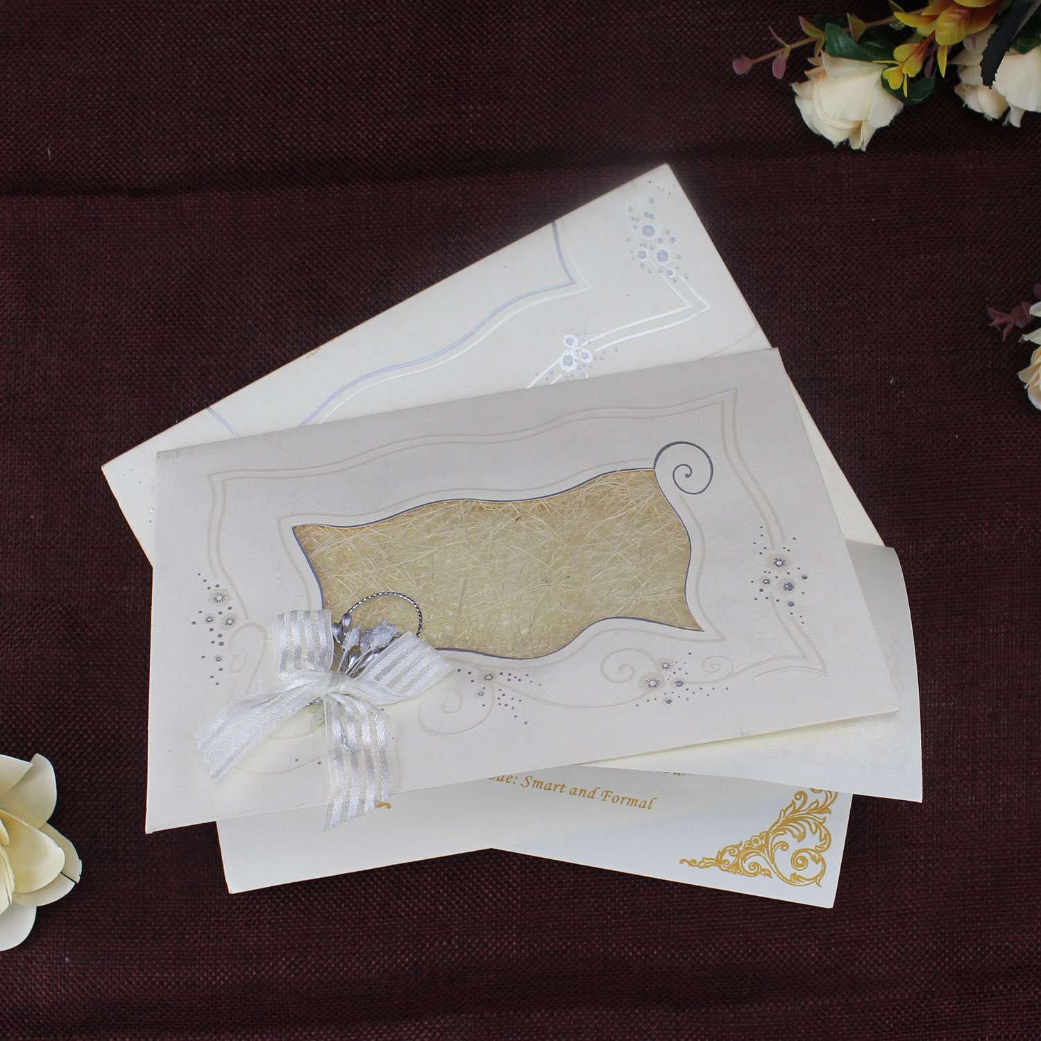 Handmade Invitation Card Half Fold Invitation Wedding Card Customized 